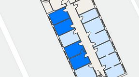 
							Planritning för Easy Office Bromma, 4 privata rum, 53 m²