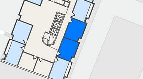 
							Planritning för Convendum Brahegatan, 2 privata rum, 36 m²