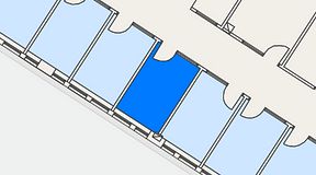 
							Planritning för Easy Office Skarpnäck, 1 privata rum, 8 m²