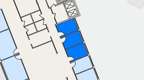 
							Planritning för Technopolis Kista, 3 privata rum, 30 m²