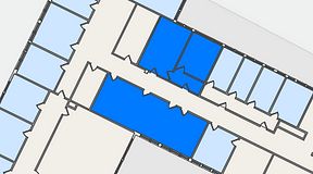 
							Planritning för Quick Office Älvsjö, 2 privata rum, 72 m²