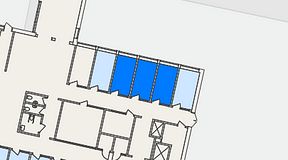 
							Planritning för Regus Lund, 3 privata rum, 37 m²