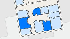 
							Planritning för Växthuset Vasatorpsvägen, 3 privata rum, 36 m²