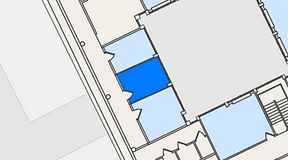 Planritning för iOffice Drottninggatan 33, 1 privata rum, 18 m²