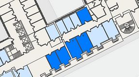 
							Planritning för 7A Posthuset, Vasagatan 28, 5 privata rum, 91 m²