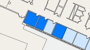 
							Planritning för Sanna Office Hub, 3 privata rum, 46 m²