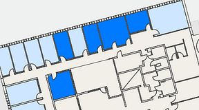 
							Planritning för Regus Lidingö, 5 privata rum, 65 m²