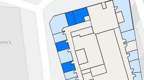 
							Planritning för Walborg Ventures, 4 privata rum, 55 m²