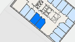 
							Planritning för FASTOFFICE Lidingö Torsvik, 2 privata rum, 20 m²