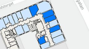 
							Planritning för Genetor Elverket, 5 privata rum, 73 m²