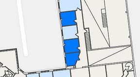 Planritning för Växthuset Elbegatan, 3 privata rum, 34 m²