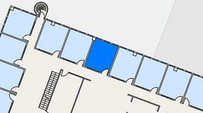 Planritning för Regus Marieholm, 1 privata rum, 14 m²