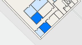 
							Planritning för See you at work, 2 privata rum, 25 m²