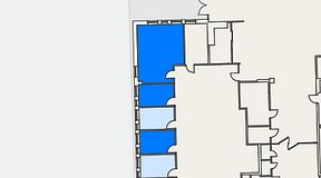 Planritning för Regus Gastelyckan Lund, 3 privata rum, 41 m²
