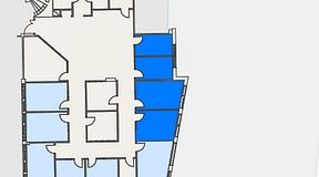 
							Planritning för Regus Täby, 4 privata rum, 39 m²