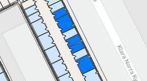 
							Planritning för 7A Posthuset, Vasagatan 28, 5 privata rum, 72 m²