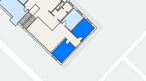 
							Planritning för Dockside Office & Coworking, 2 privata rum, 26 m²