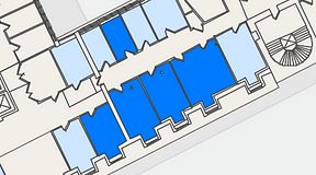 
							Planritning för 7A Posthuset, Vasagatan 28, 5 privata rum, 102 m²