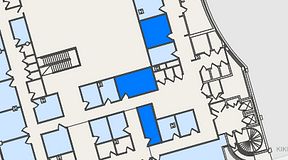 
							Planritning för United Spaces Östra Hamngatan, 3 privata rum, 45 m²