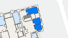 
							Planritning för High Court Börshuset, 3 privata rum, 41 m²