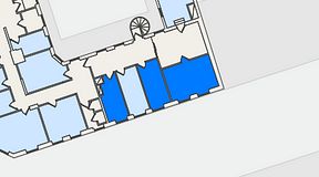 
							Planritning för Regus Adelgatan 21, 3 privata rum, 39 m²