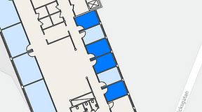 
							Planritning för Technopolis Kista, 4 privata rum, 40 m²