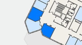 
							Planritning för FASTOFFICE Nymärsta Torg 6, 2 privata rum, 32 m²