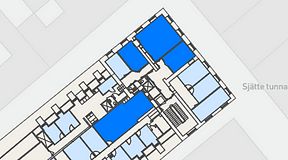 
							Planritning för Spaces Gamla Stan, 4 privata rum, 133 m²