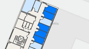 
							Planritning för C/O Tyresö, 5 privata rum, 45 m²