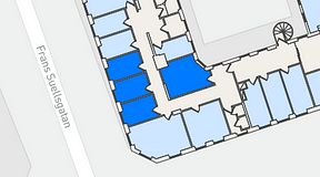 
							Planritning för Regus Adelgatan 21, 4 privata rum, 41 m²