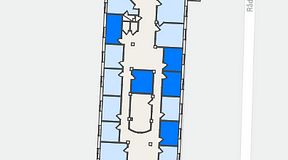 
							Planritning för Regus Triangeln Station, 5 privata rum, 55 m²