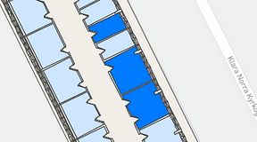 Planritning för 7A Posthuset, Vasagatan 28, 3 privata rum, 52 m²