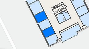 
							Planritning för Convendum Västra Järnvägsgatan 3, 2 privata rum, 20 m²