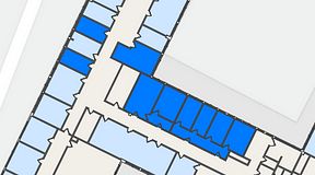 
							Planritning för Quick Office Älvsjö, 5 privata rum, 136 m²