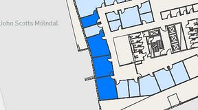 
							Planritning för Mindpark Mölndal, 4 privata rum, 93 m²