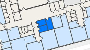 
							Planritning för Entreprenörsgatan Hasselbladshuset, 3 privata rum, 22 m²