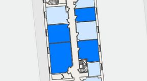 
							Planritning för KG10 Kungsgatan 8, 4 privata rum, 83 m²