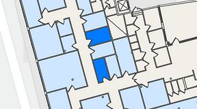 
							Planritning för Entreprenörsgatan Hasselbladshuset, 2 privata rum, 15 m²