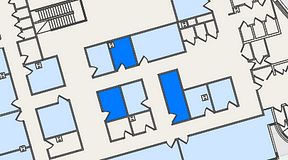 
							Planritning för United Spaces Östra Hamngatan, 3 privata rum, 27 m²