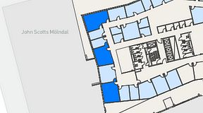 
							Planritning för Mindpark Mölndal, 3 privata rum, 89 m²