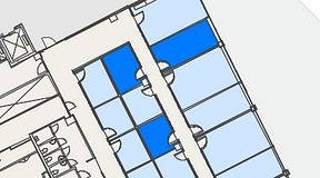 
							Planritning för Convendum Vasagatan 16, 3 privata rum, 36 m²