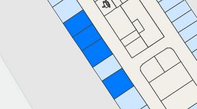 Planritning för City Office Klarabergsviadukten 70, 4 privata rum, 62 m²