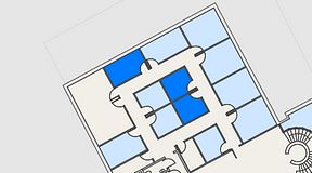 
							Planritning för Regus Kalmar, 3 privata rum, 23 m²