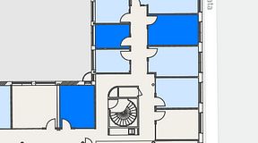 
							Planritning för Convendum Stampgatan 14, 3 privata rum, 48 m²