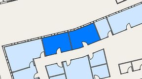 
							Planritning för Mindpark Mölndal, 2 privata rum, 39 m²