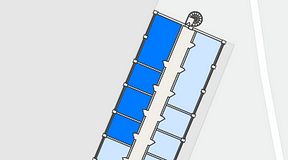 
							Planritning för Maxoffice Nynäshamn, 4 privata rum, 75 m²