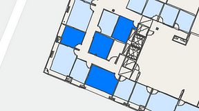 
							Planritning för Regus Östermalmstorg, 4 privata rum, 41 m²