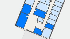 
							Planritning för Växthuset Jägershillgatan, 5 privata rum, 88 m²