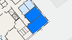 
							Planritning för Regus Hagsätra, 2 privata rum, 43 m²