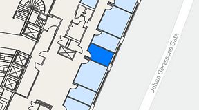 
							Planritning för Spaces Göteborg Gamlestan, 1 privata rum, 10 m²